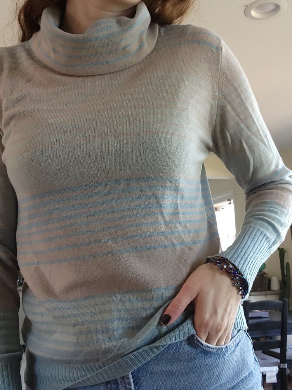 Vintage Cashmere Striped Sweater